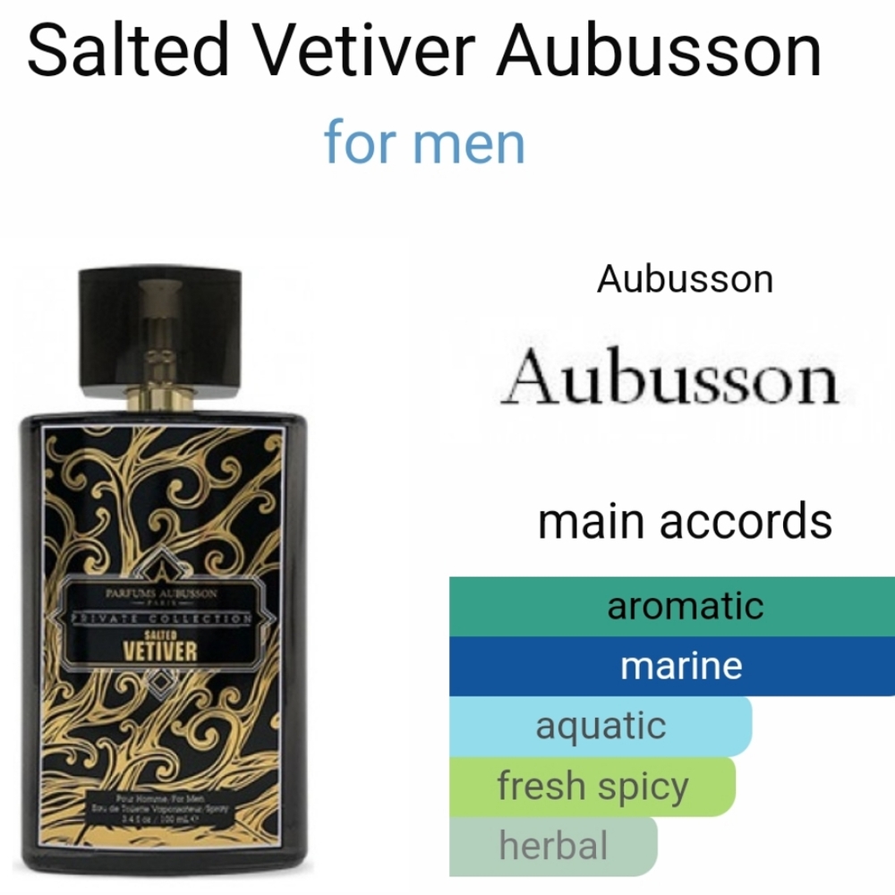 NWOT..Parfums Aubusson Private Collection Salted Vetiver